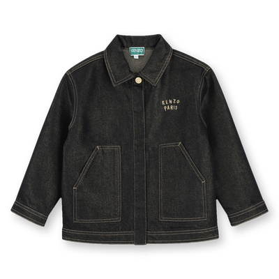 Casaco de denim KENZO KIDS MENINA