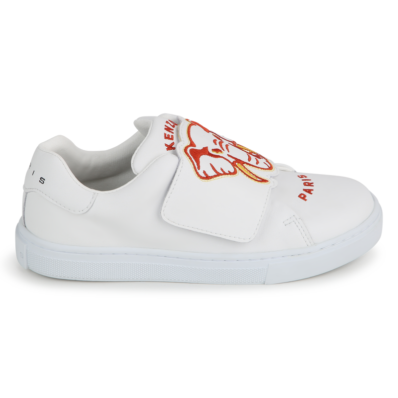 Ténis em pele com velcro KENZO KIDS 
                    UNISEX
