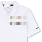 Polo corte direito com faixas BOSS 
                    BOY