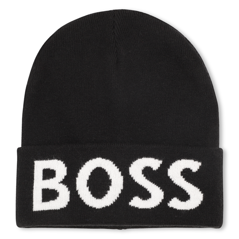 Gorro de malha com lapelas BOSS 
                    BOY
