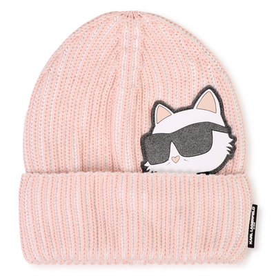 Gorro de tric&ocirc; KARL LAGERFELD KIDS GIRL