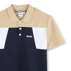 Polo com blocos de cor BOSS 
                    BOY