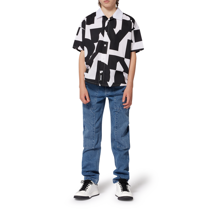 Jeans com cintura ajust&aacute;vel DKNY 
                        UNISEX
