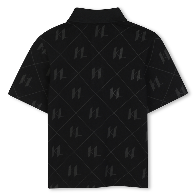Polo de manga curta KARL LAGERFELD KIDS 
                        BOY