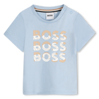 T-shirt de mangas curtas, AZUL PERSA, hi-res