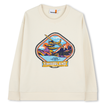Sweatshirt em molet&atilde;o TIMBERLAND BOY