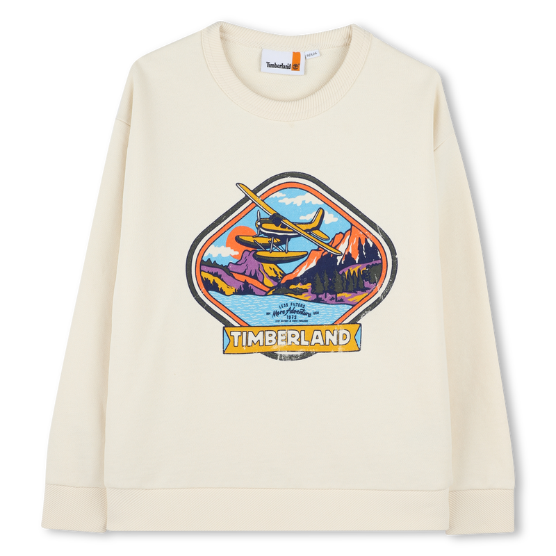 Sweatshirt em molet&atilde;o TIMBERLAND 
                        BOY