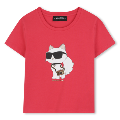 T-shirt de manga curta KARL LAGERFELD KIDS GIRL