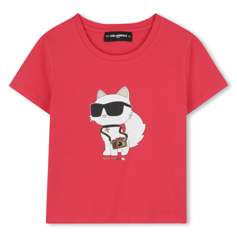 T-shirt de manga curta KARL LAGERFELD KIDS 
                    GIRL