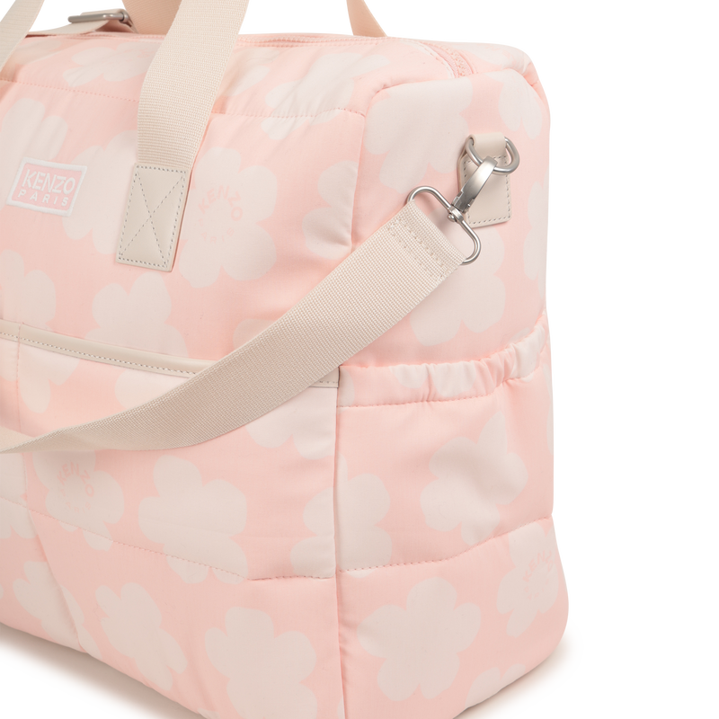 Saco de fraldas acolchoado em popelina estampada KENZO KIDS 
                    UNISEX