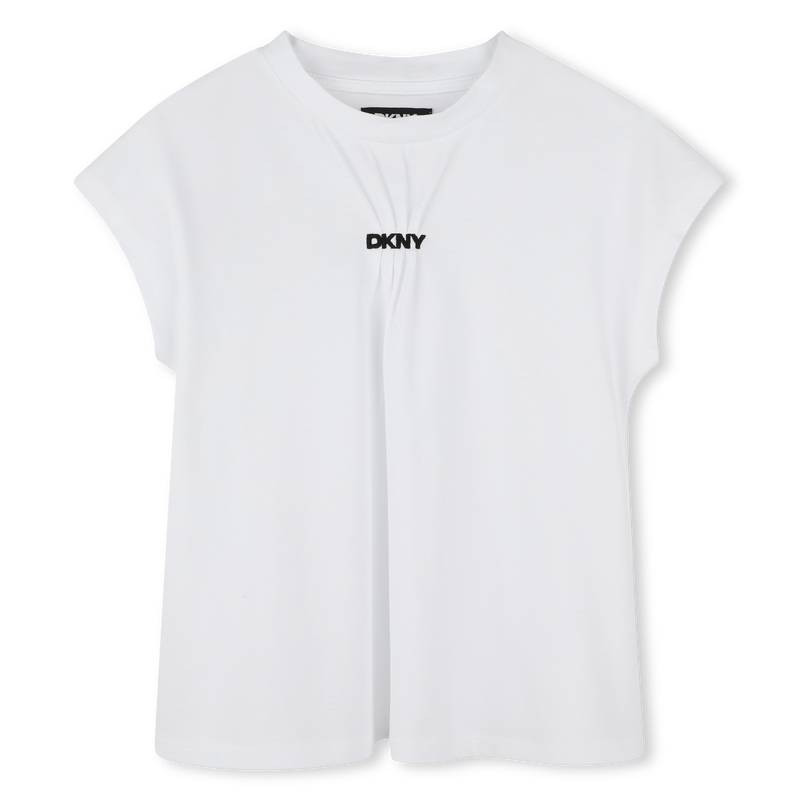 T-shirt fluida em algod&atilde;o DKNY 
                        GIRL