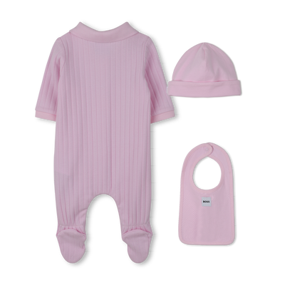 CONJUNTO DE PIJAMA + BIB + GORRO BOSS GIRL