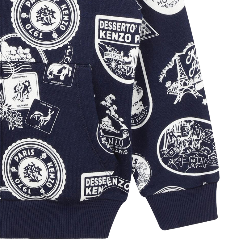 Zip-Up Fleece Sweatshirt KENZO KIDS 
                    UNISEX