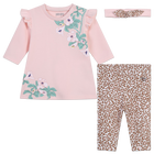 Vestido, leggings e fita KENZO KIDS 
                    GIRL