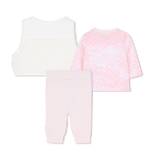 Conjunto de cal&ccedil;as, colete e t-shirt BOSS 
                    GIRL
