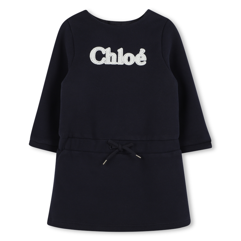 Vestido de moletão com laço CHLOE 
                    GIRL