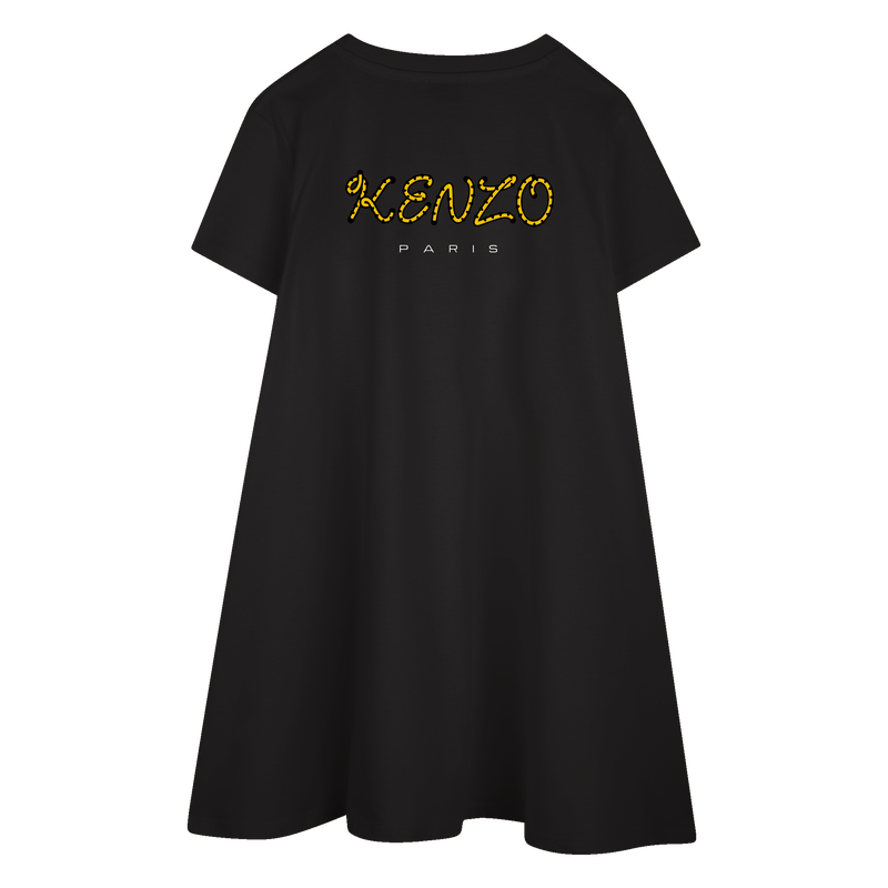 Vestido evas&eacute; emblema bordado KENZO KIDS 
                        GIRL