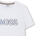 T-shirt manga curta em algod&atilde;o BOSS 
                    BOY