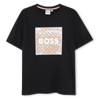T-shirt de manga curta, PRETO, hi-res