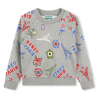 Sweatshirt molet&atilde;o estampada KENZO KIDS 
                    BOY