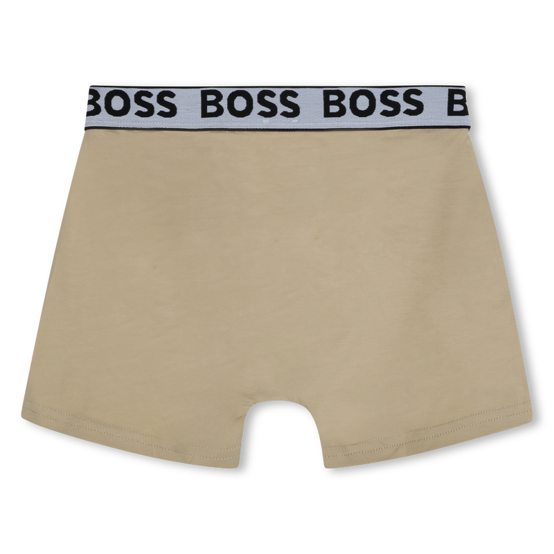 Lote de 3 boxers em algod&atilde;o BOSS 
                        BOY