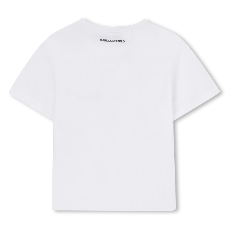 T-shirt de manga curta KARL LAGERFELD KIDS 
                    GIRL