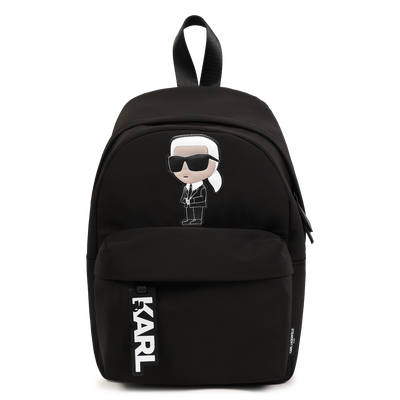 Mochila pequena com emblema KARL LAGERFELD KIDS GIRL