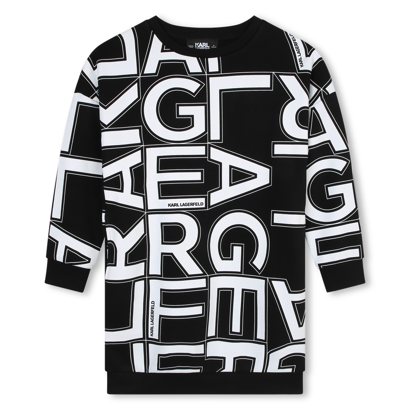 All-over print sweater dress KARL LAGERFELD KIDS 
                    GIRL