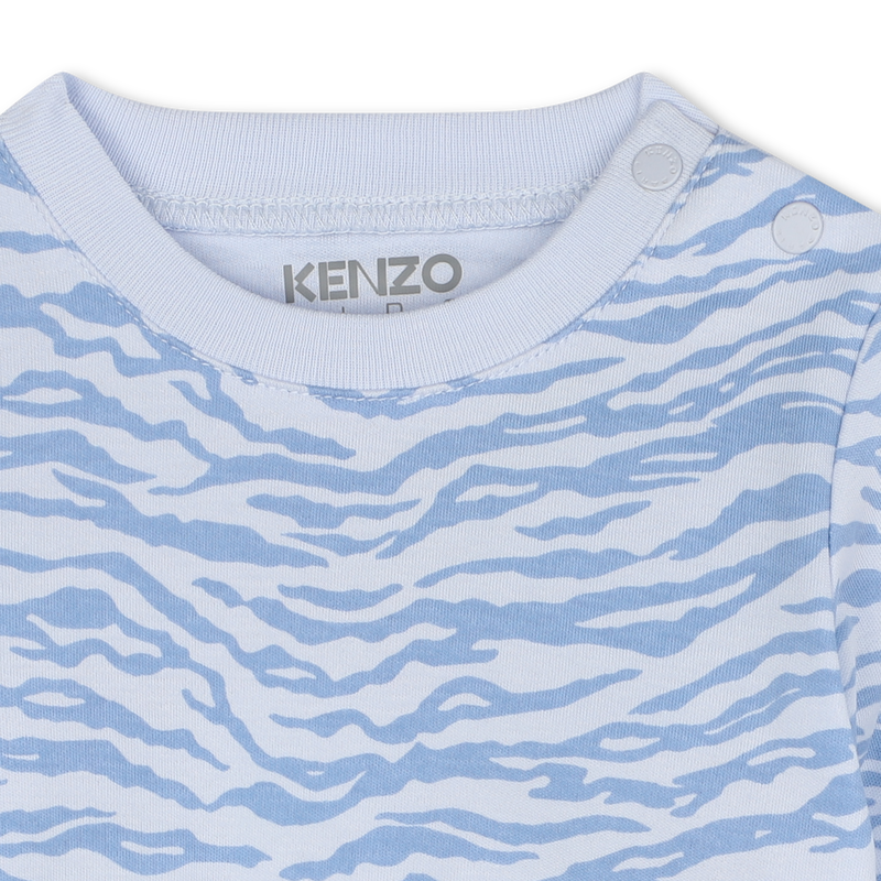 Cotton T-Shirt & Overalls KENZO KIDS 
                    BOY