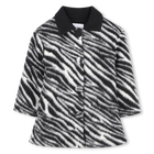 Casaco comprido com padr&atilde;o completo de zebra MARC JACOBS 
                    GIRL