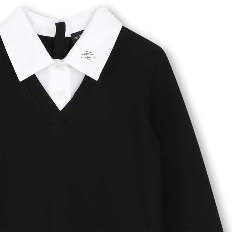Vestido de mangas longas KARL LAGERFELD KIDS 
                        GIRL