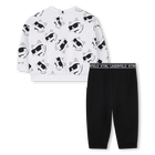 Conjunto de moletom e cal&ccedil;a KARL LAGERFELD KIDS 
                    GIRL