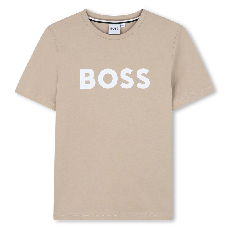 T-shirt manga curta em algod&atilde;o BOSS 
                        BOY