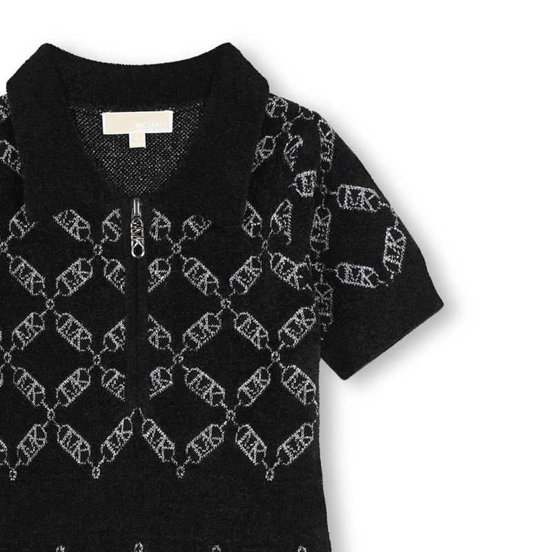 Vestido jacquard manga curta MICHAEL KORS 
                        GIRL