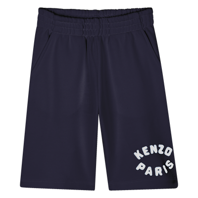 Bermudas em molet&atilde;o de algod&atilde;o KENZO KIDS UNISEX