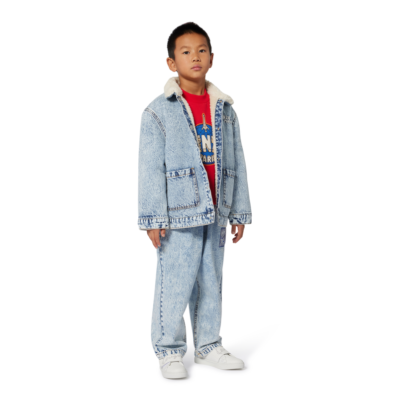 Moletom de l&atilde; n&atilde;o escovada KENZO KIDS 
                        BOY