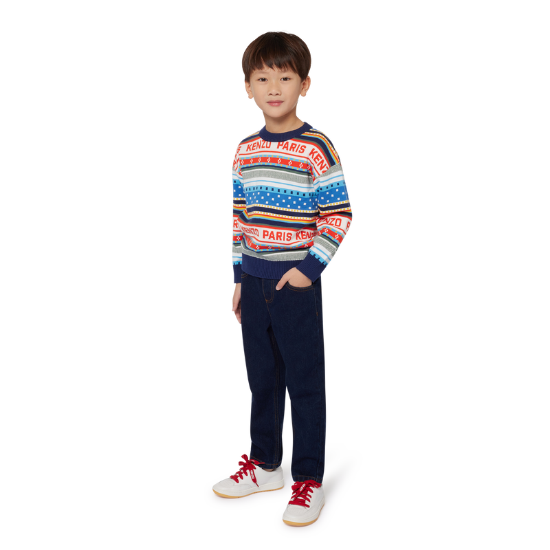 Jacquard Knitted Sweater KENZO KIDS 
                    BOY