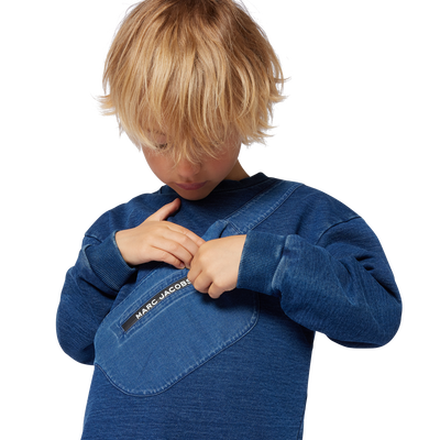 Sweatshirt molet&atilde;o estampada MARC JACOBS BOY