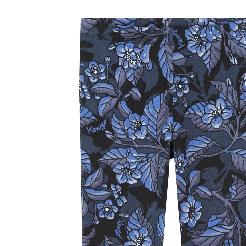 Leggings com flores KENZO KIDS 
                        GIRL