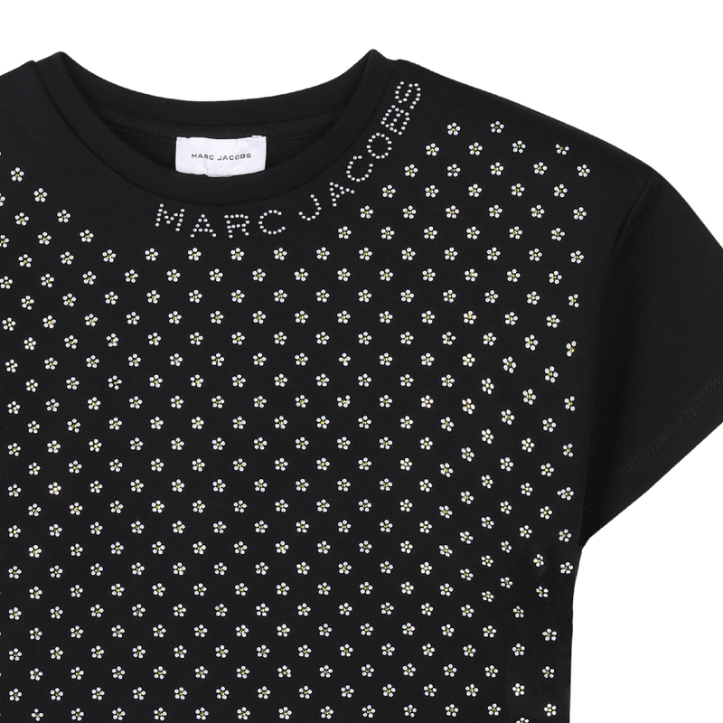 Top de algod&atilde;o com strass MARC JACOBS 
                        GIRL