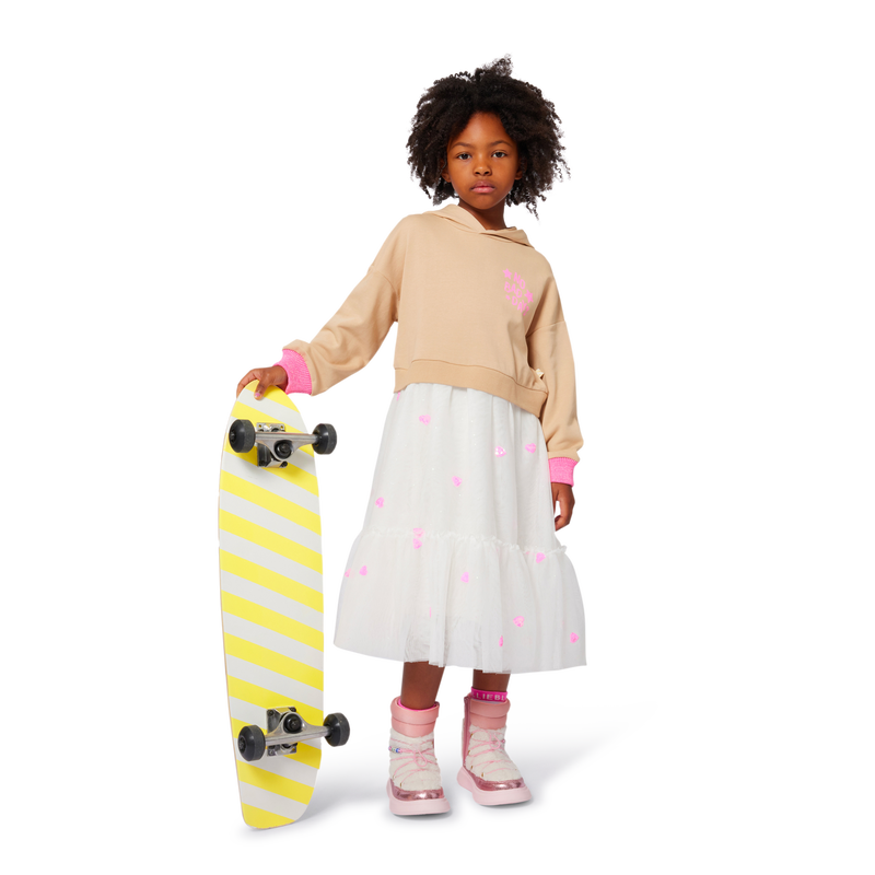 Vestido bimaterial BILLIEBLUSH 
                        GIRL