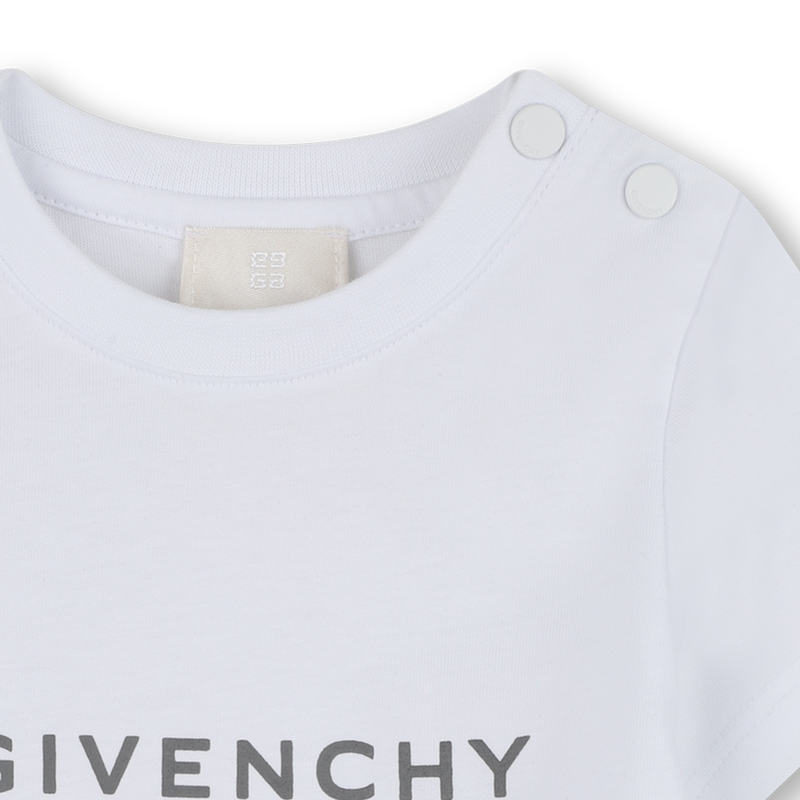 T-shirt com fecho de pressão GIVENCHY 
                    BOY