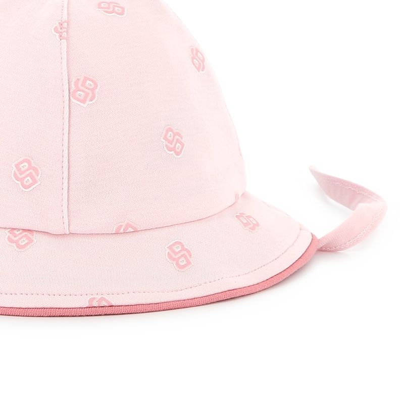 Cotton hat with chin ties BOSS 
                    GIRL