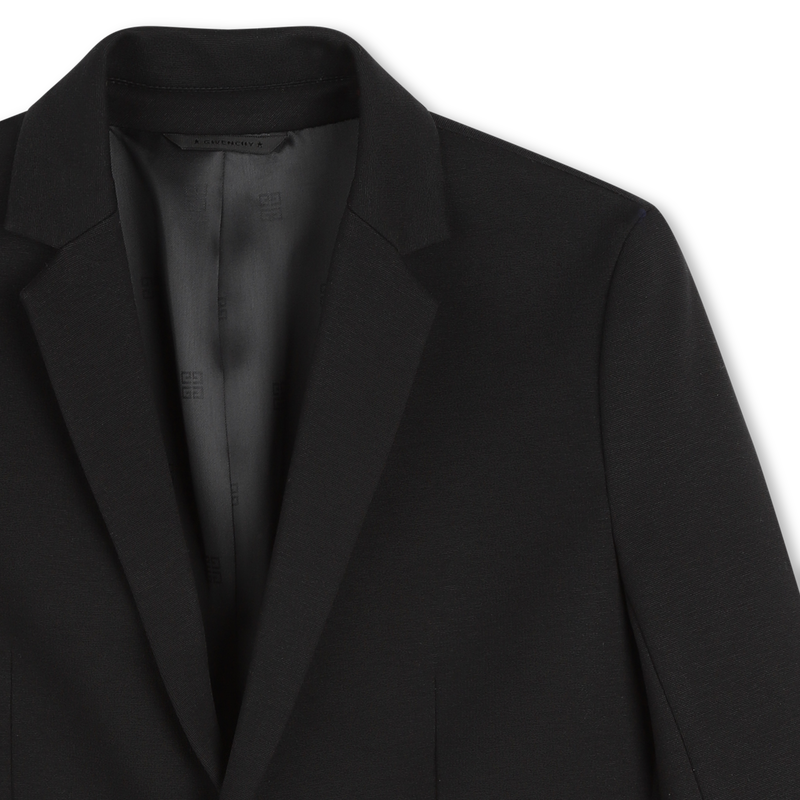 Logo Print Suit Jacket GIVENCHY 
                    BOY