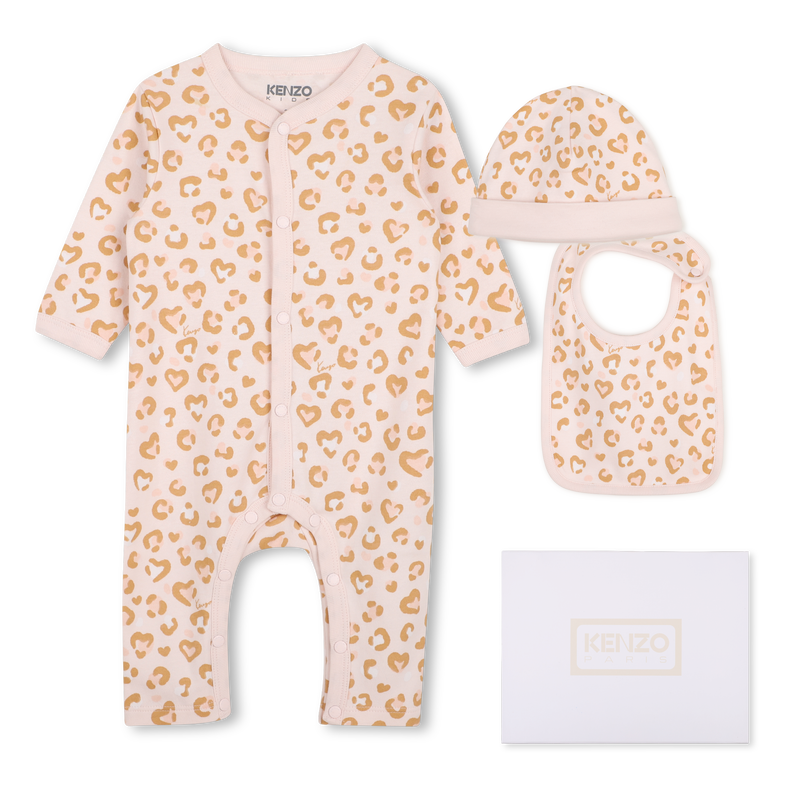 Conjunto de pijama, babador, gorro e peluche. KENZO KIDS 
                        MENINA