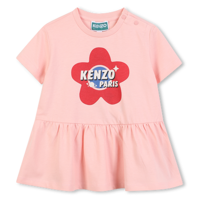 Vestido de manga curta KENZO KIDS GIRL