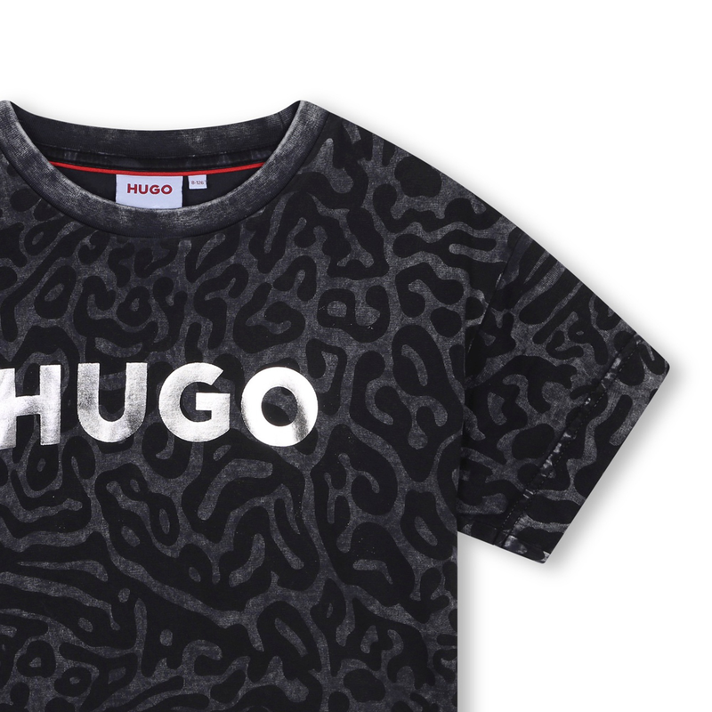 T-shirt de algod&atilde;o estampada HUGO 
                        GIRL