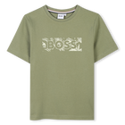 T-shirt manga curta em algod&atilde;o BOSS 
                    BOY