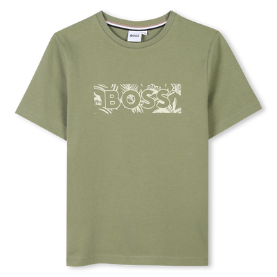 T-shirt manga curta em algod&atilde;o BOSS BOY