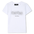 Camiseta de mangas curtas KARL LAGERFELD KIDS 
                    GIRL